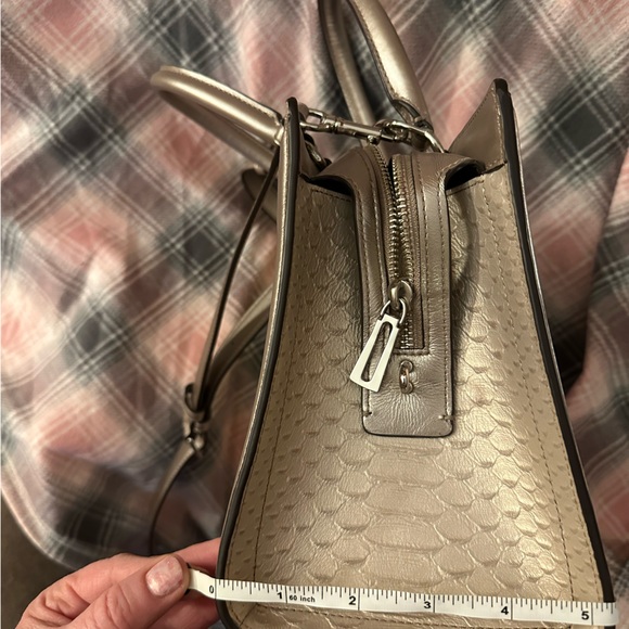 NWOT Coach Zoe Caryall in metallic snake. - Picture 11 of 14